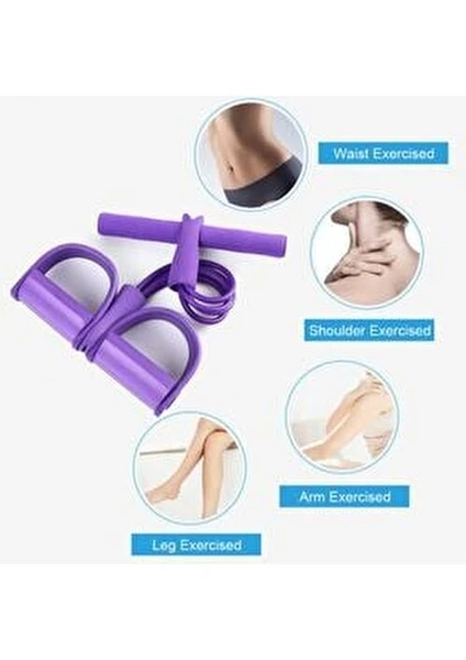 Vücut Şekillendirici Egzersiz Karın El Ayak Direnç Lastiği